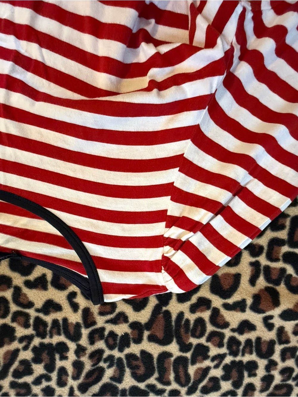 Tommy Hilfiger Red and White Striped Short Sleeve Kids Tee - Picture 5 of 5